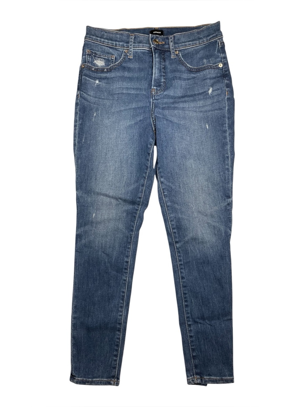 Express Skinny Mid Rise Jeans. Size 6S